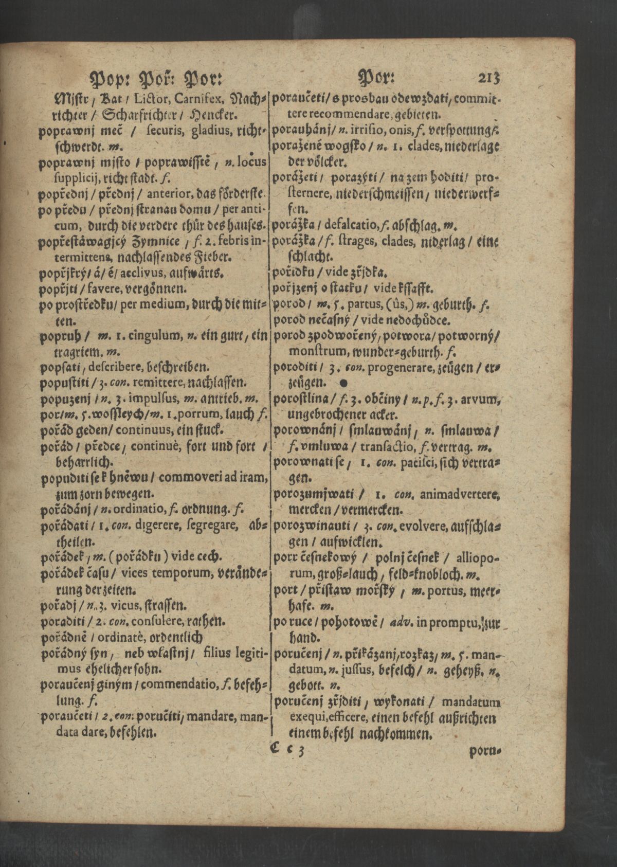 Dictionarium bohemo-latino-germanicum