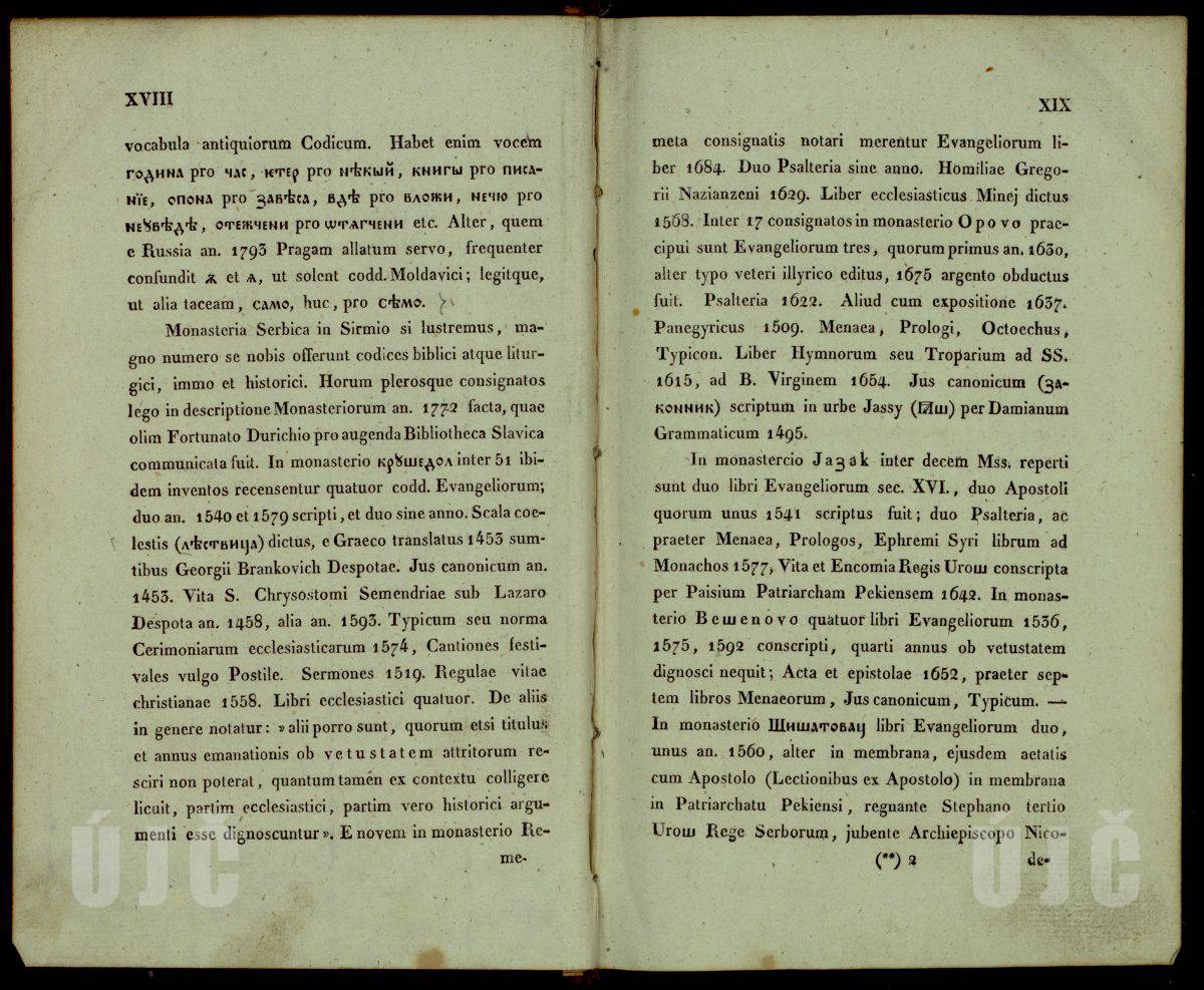 XVIII–XIX